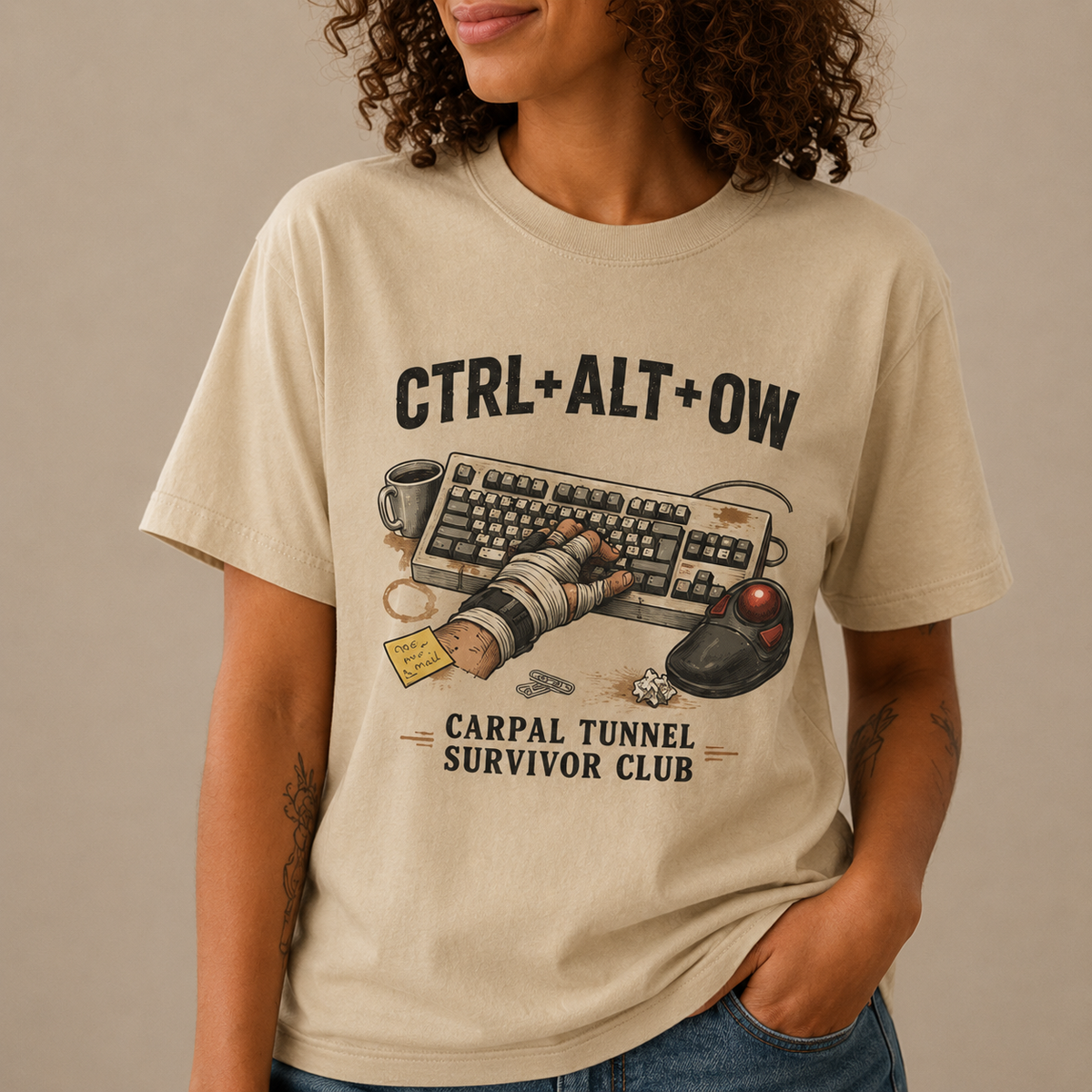 CTRL ALT OW Carpal Tunnel Shirt