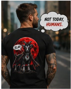 Bela Lugoatsi Shirt, Funny Vampire Goat Shirt, Gothic Goat Tee, Horror Parody Shirt, Halloween Goat Shirt, Dark Humor Graphic Tee