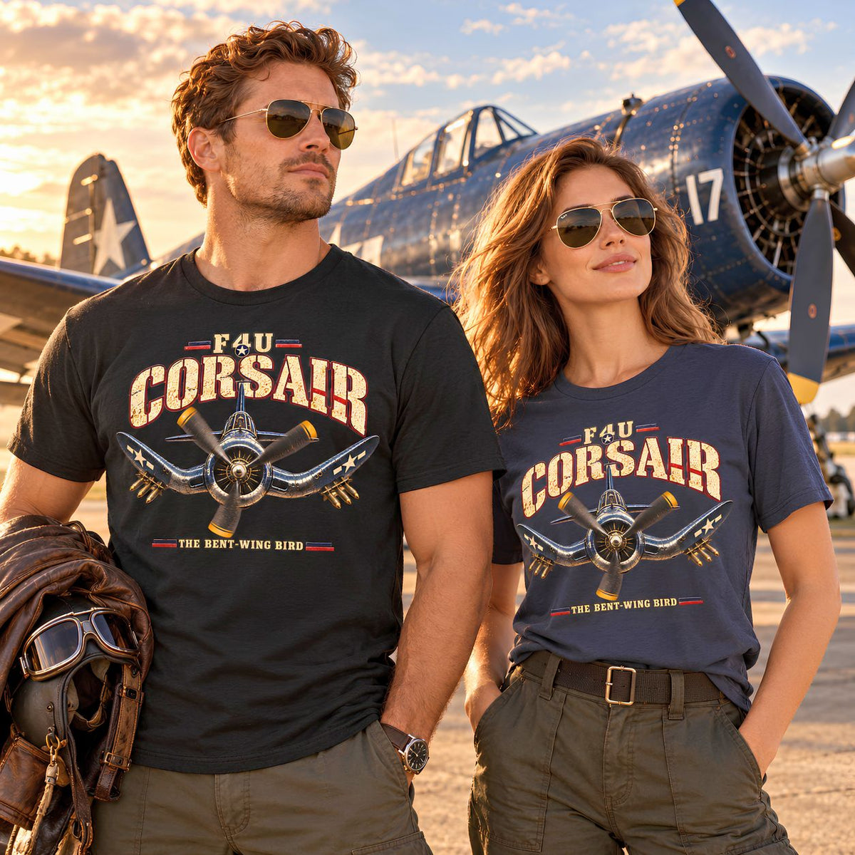 Corsair Airplane Graphic T-Shirt