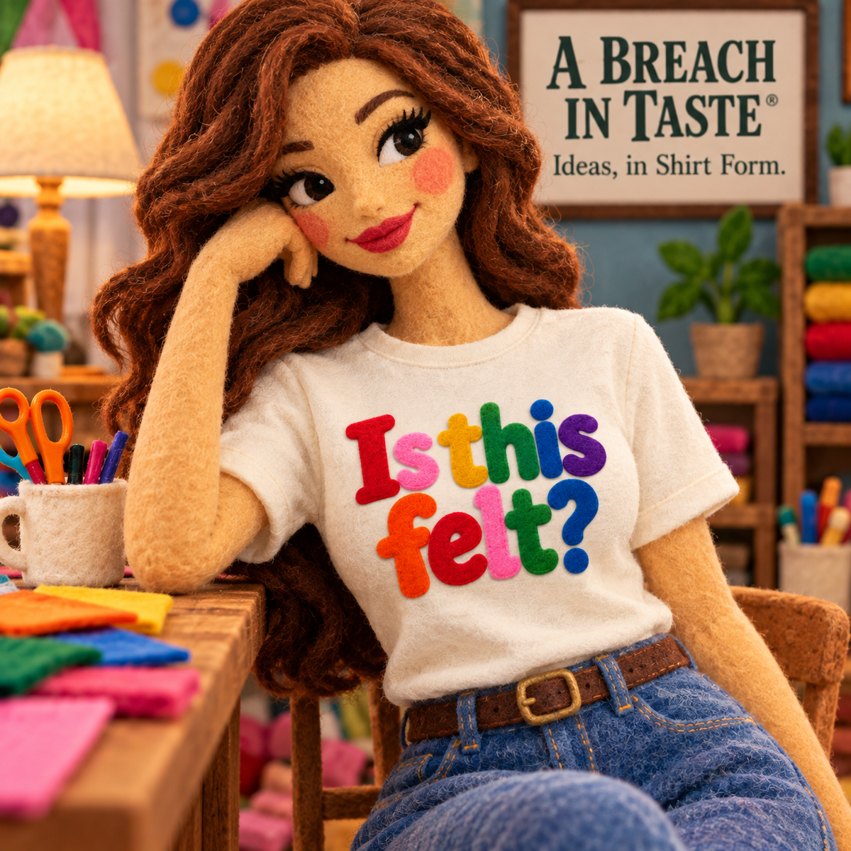 Is This Felt Shirt, Funny Double Entendre Tee, Colorful Felt Lettering, Cheeky Adult Humor T-Shirt, Unisex Heavy Cotton Graphic Tee