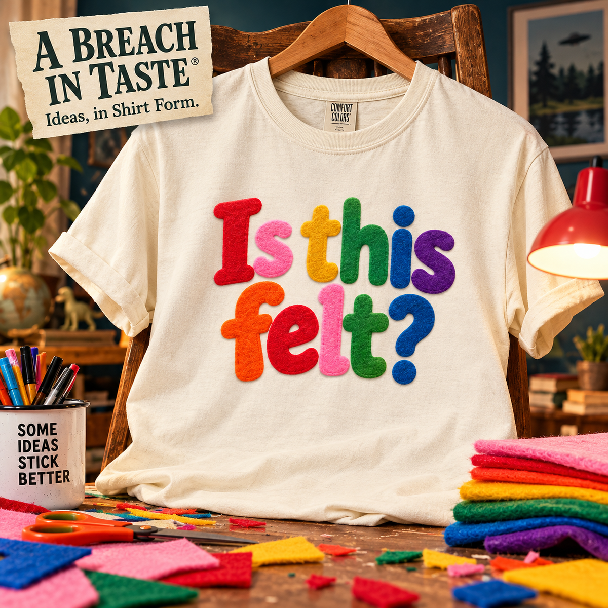 Is This Felt Shirt, Funny Double Entendre Tee, Colorful Felt Lettering, Cheeky Adult Humor T-Shirt, Unisex Heavy Cotton Graphic Tee
