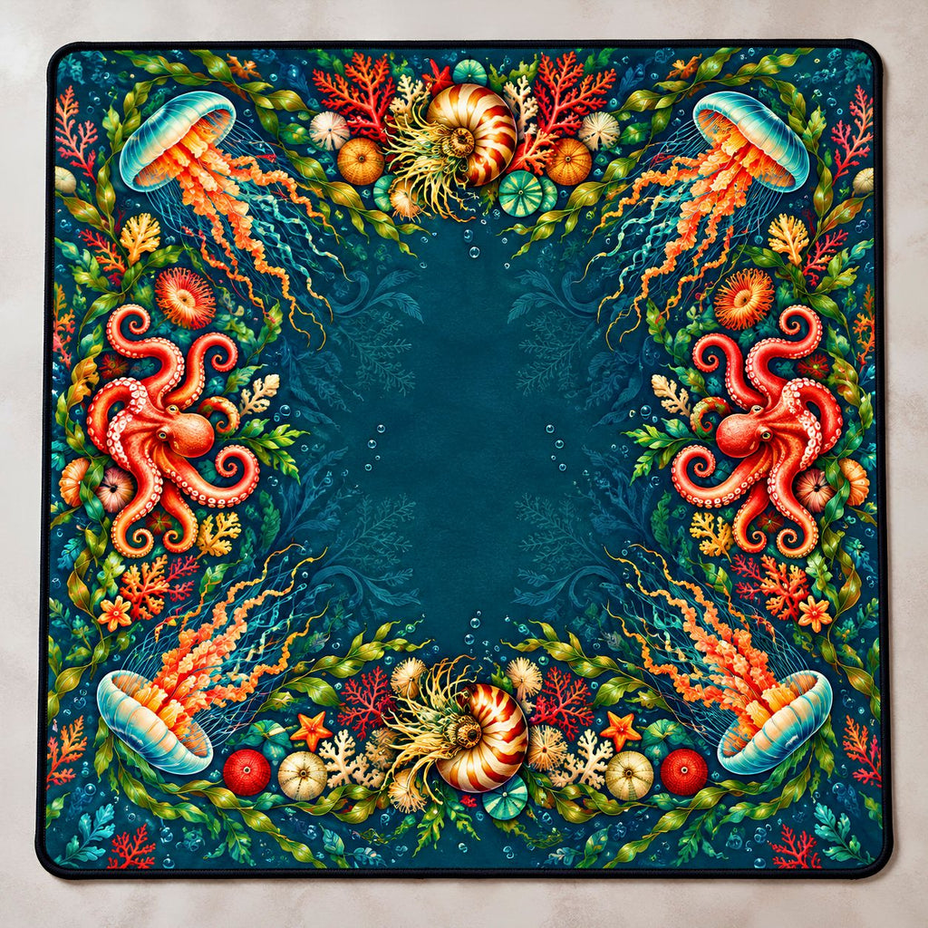 Cabinet of Tides, Ocean Inspired American Mahjong Mat