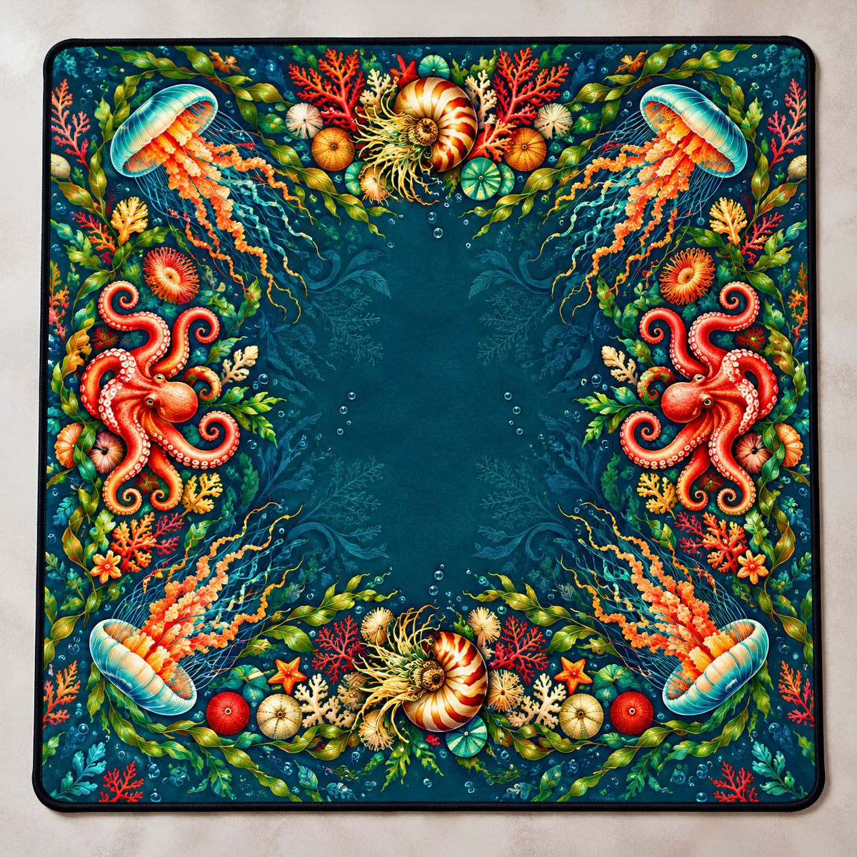 Cabinet of Tides, Ocean Inspired American Mahjong Mat
