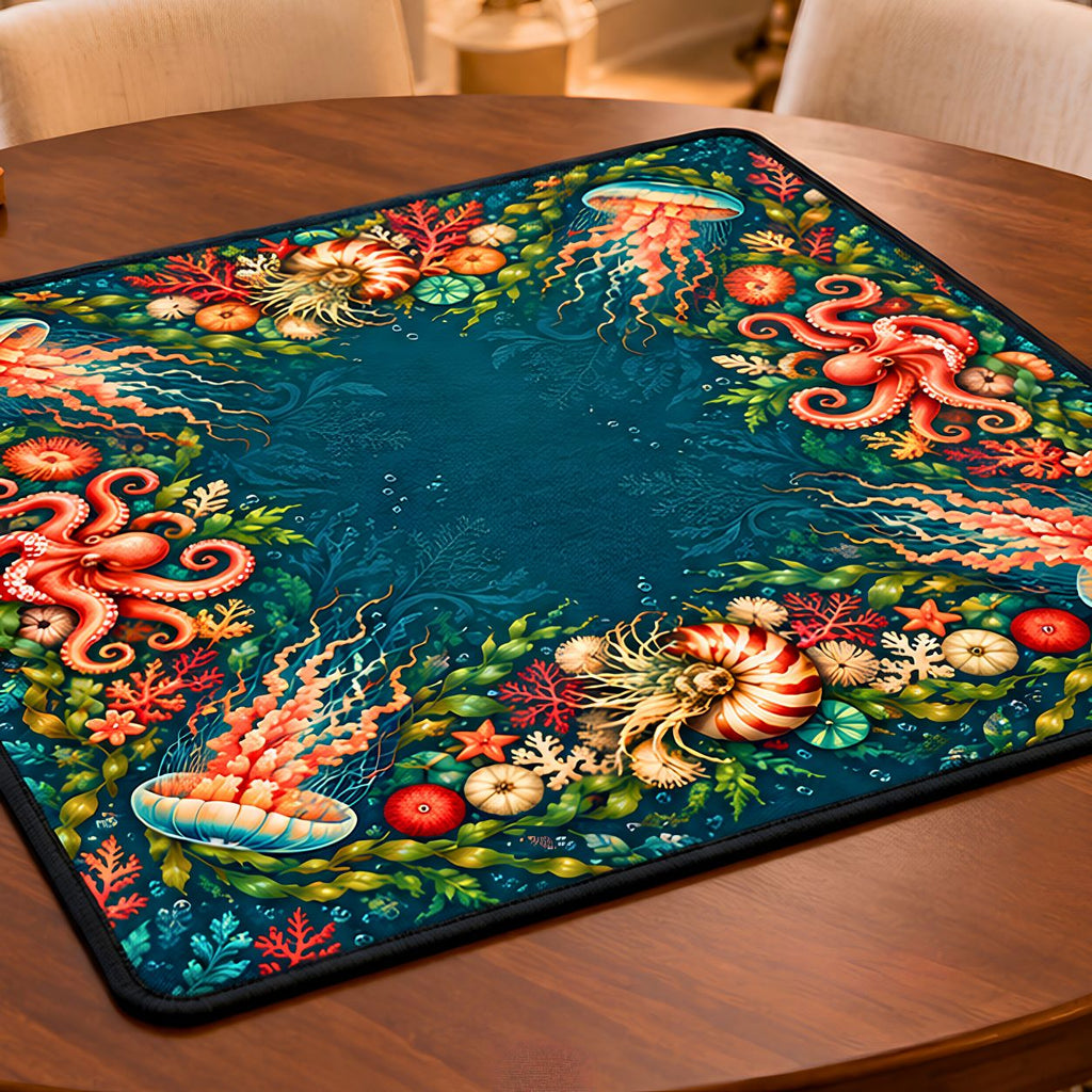 Cabinet of Tides, Ocean Inspired American Mahjong Mat