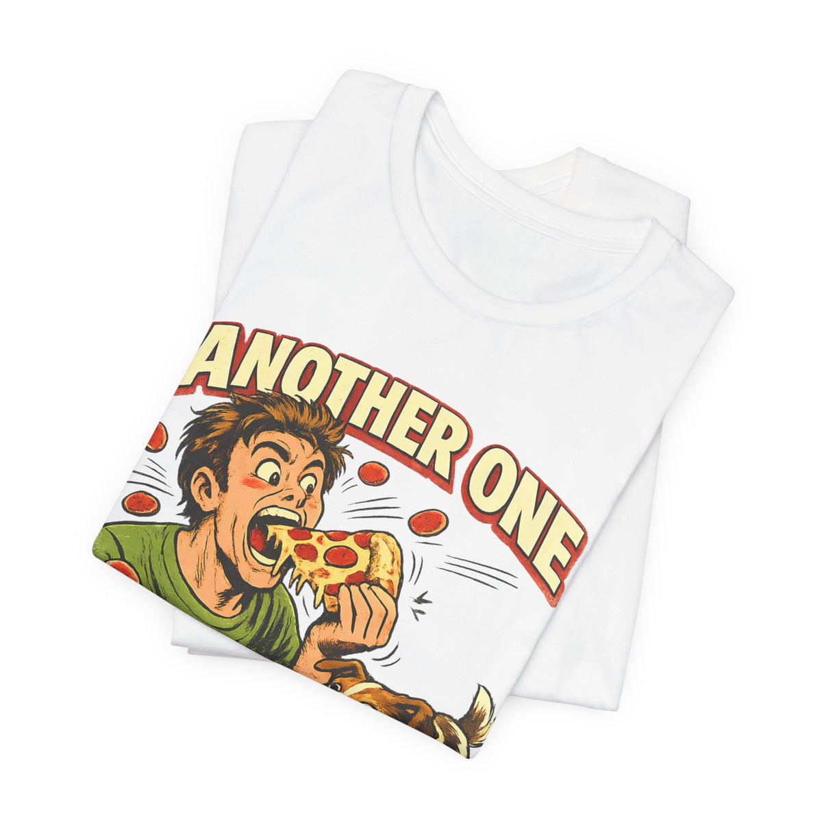 Another One Bites The Crust Shirt, Funny Pizza Dog Tee, Retro Pizza Lover Gift, Funny Dog Owner Shirt, Vintage Comic Graphic Tee