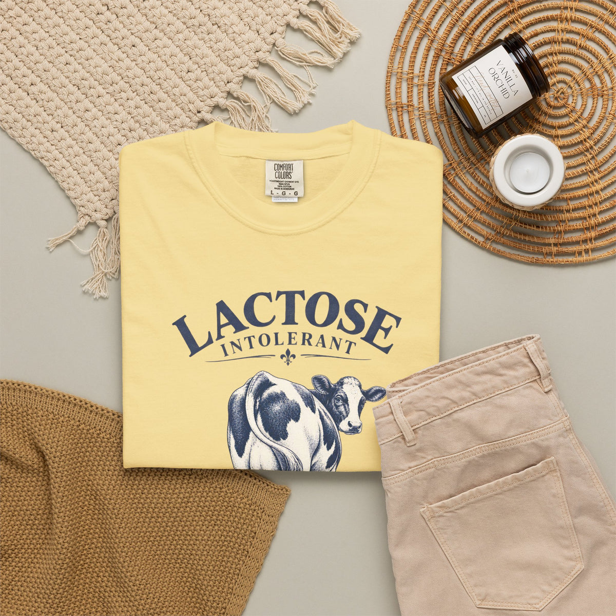 Lactose Intolerant Shirt, Dairy Air Cow Tee, Funny Milk Pun T-Shirt, Comfort Colors Cow Shirt, Dairy Lover Gift