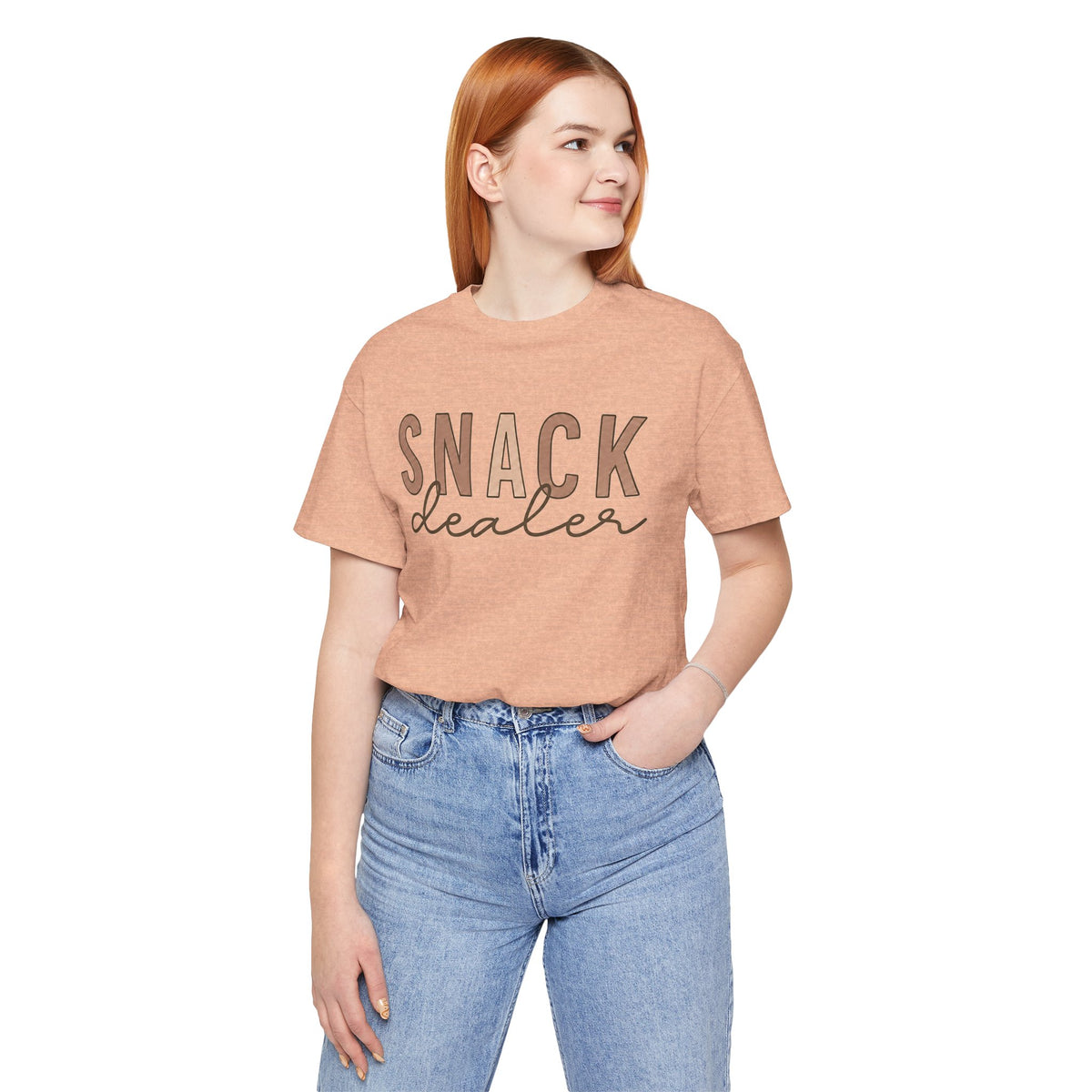 Snack Dealer T-Shirt | Funny Food Quote Tee, Casual Graphic Shirt