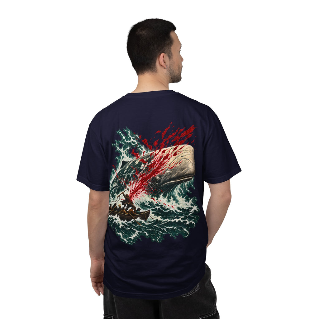 Moby Dick Shirt, Comfort Colors Captain Ahab Tee, Herman Melville Literary Gift, Nautical Whale Graphic, Book Lover Front and Back Print