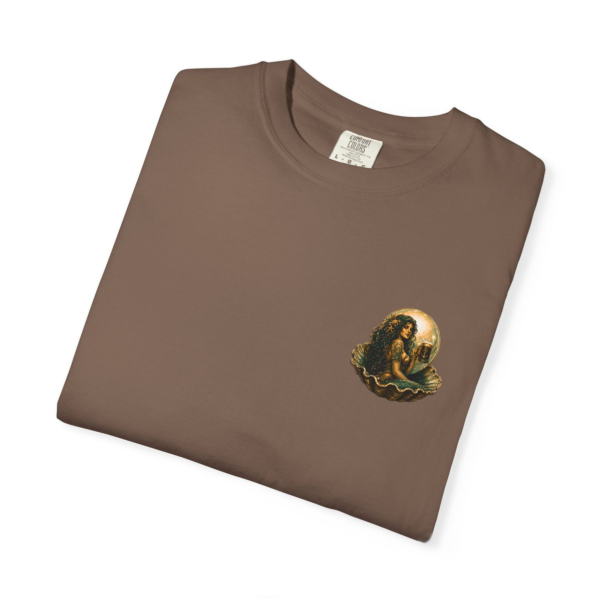 The Murky Pearl Comfort Colors 1717 Tee, Vintage Mermaid Shirt, Nautical Graphic T-Shirt, Coastal Beach Tee, Ocean Lover Gift