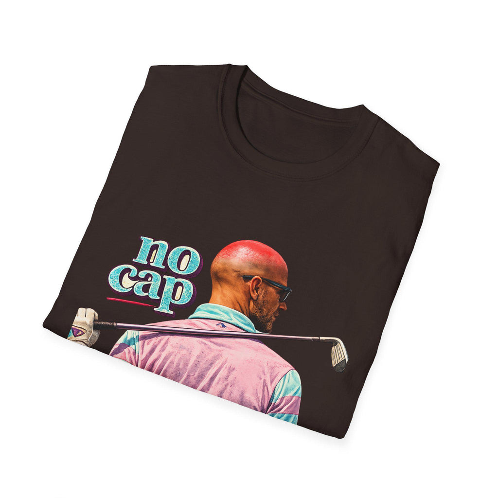 Retro 90s Bald Golfer Shirt: Funny Golf Humor Tee, Sunburn Head Joke