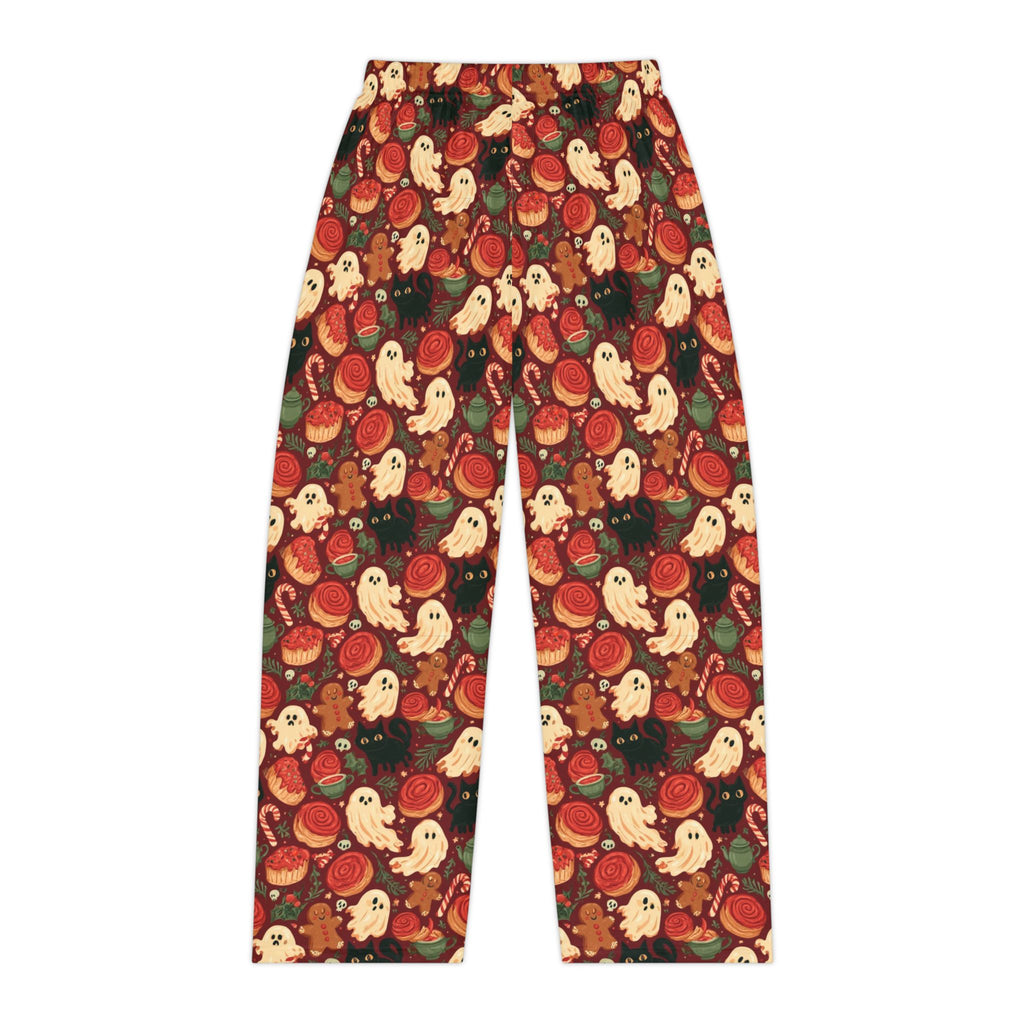 Haunted Christmas Bakery Pajama Pants | Ghosts Black Cats