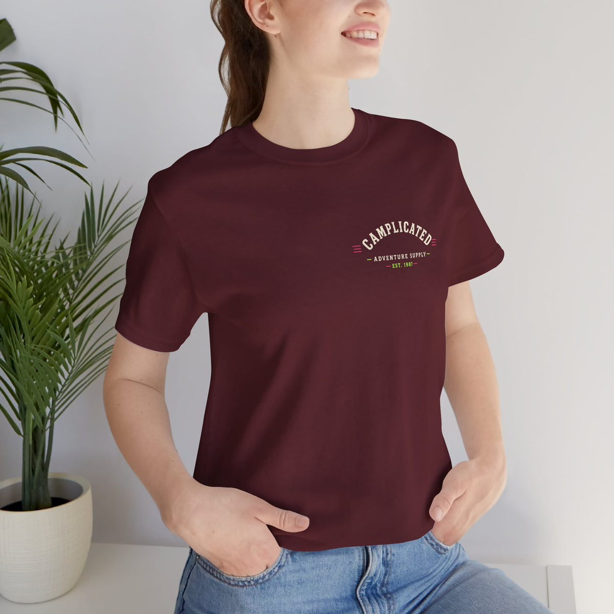 Camplicated Outdoors, Adventure Supply Shirt, Camping, Comfort Colors, Funny Camper Gift, Hiking, Tent Life, Outdoor Lover Tee