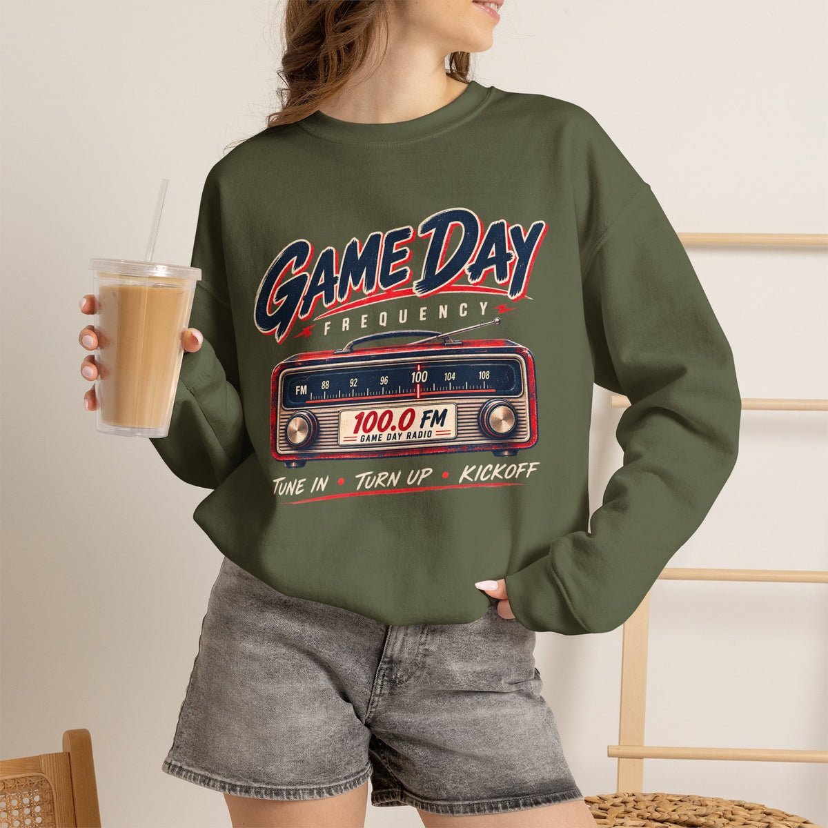 Game Day Sweatshirt, Vintage Football Sweatshirt, Game Day Frequency Shirt, Retro Football Radio Crewneck, Football Season Gift
