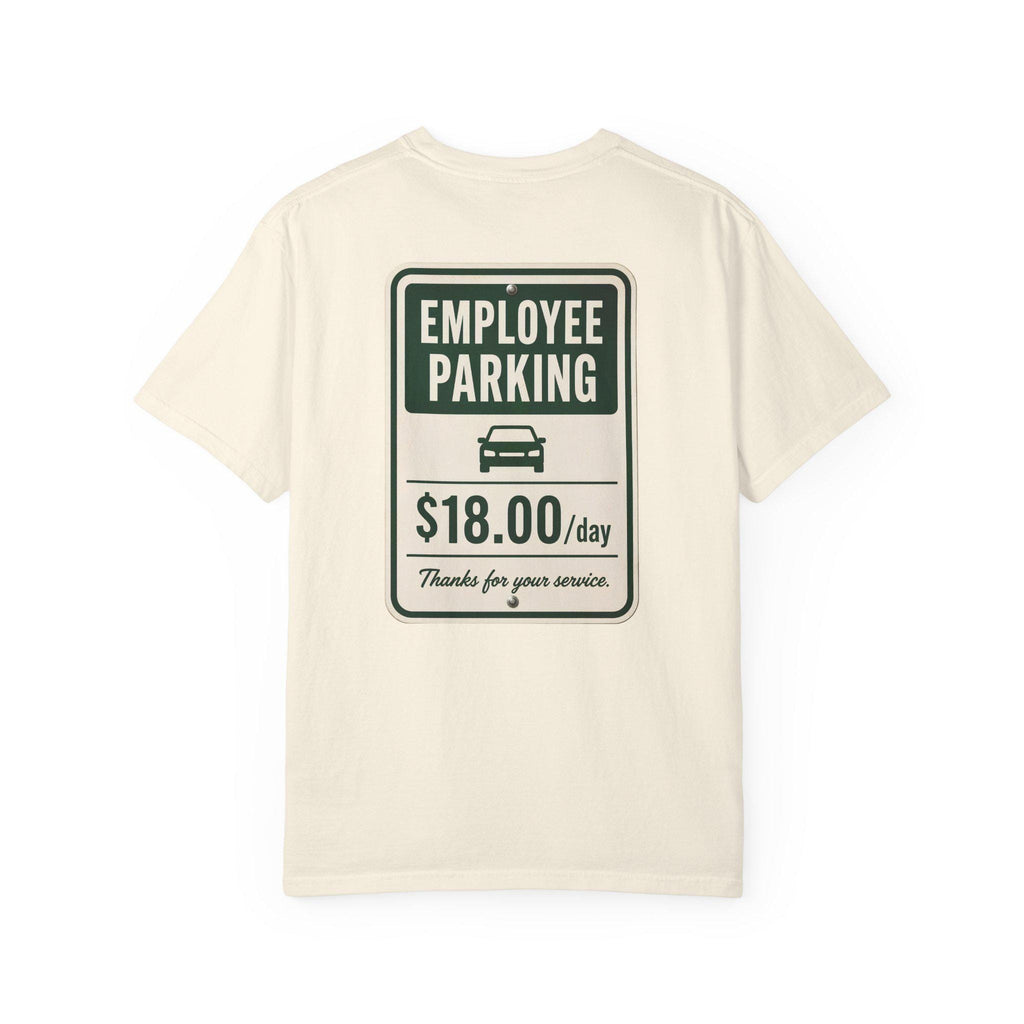 Employee Parking Shirt, Funny Office Parking Fee Tee, Vintage Meter Graphic