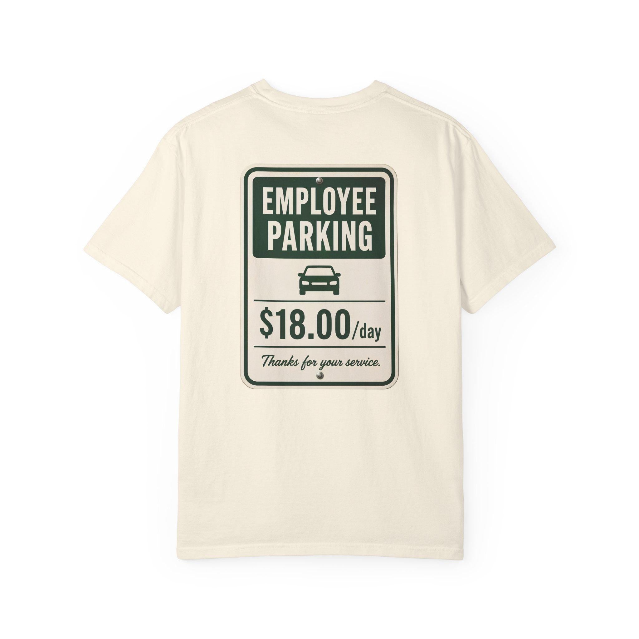 Employee Parking Shirt, Funny Office Parking Fee Tee, Vintage Meter Graphic