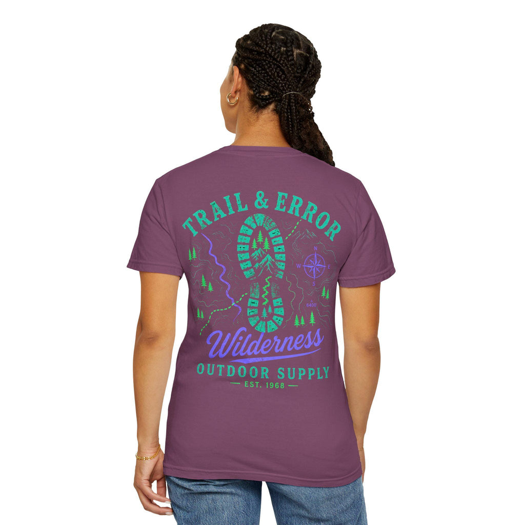 Trail & Error Wilderness Graphic Tee, Comfort Colors Hiking Shirt