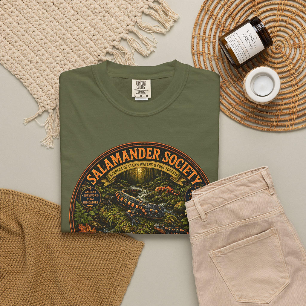 Salamander Society Woodland T-Shirt | Vintage Nature Wildlife Tee