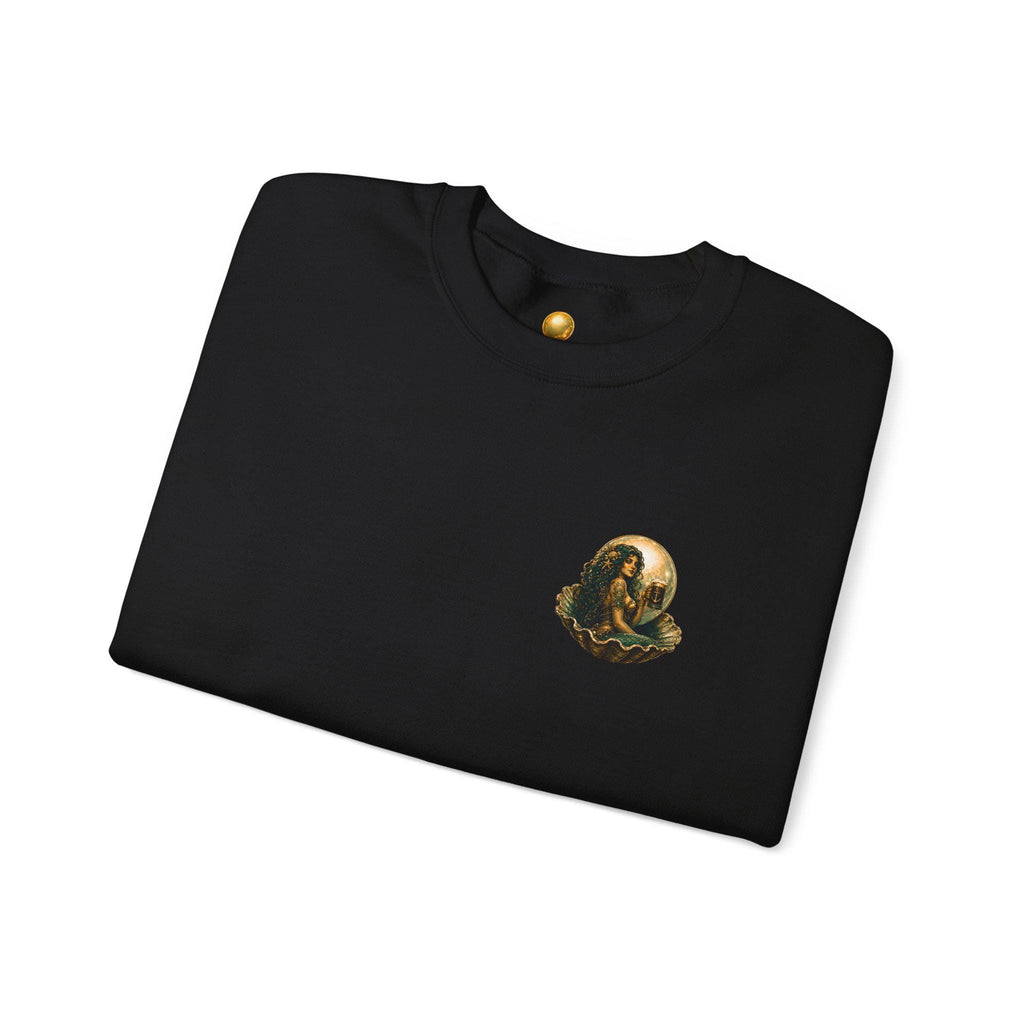 Mermaid Vintage Poster Crewneck Sweatshirt | Murky Pearl