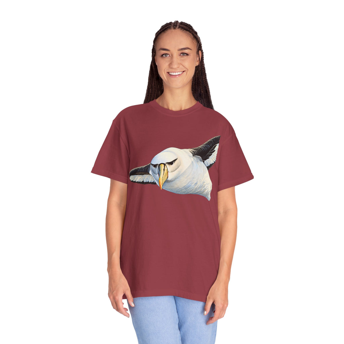 Black-Browed Albatross Shirt, Bird Lover Tee, Seabird Wildlife T-Shirt, Ornithology Gift, Coastal Nature Comfort Colors 1717