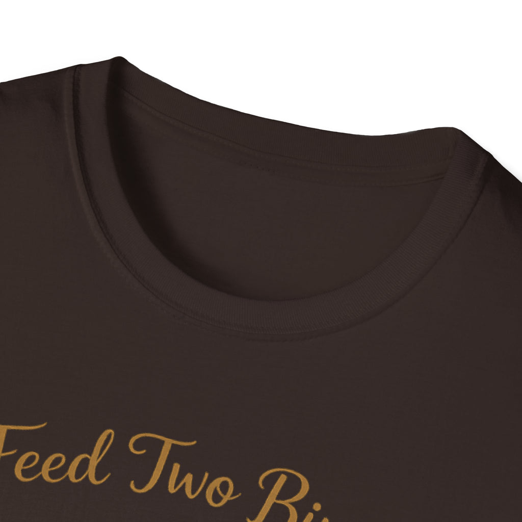 Feed Two Birds With One Scone Shirt, Cottagecore Bird Tee, Cute Animal Shirt, Cozy Aesthetic Gift, Funny Nature Saying, Wholesome Tee