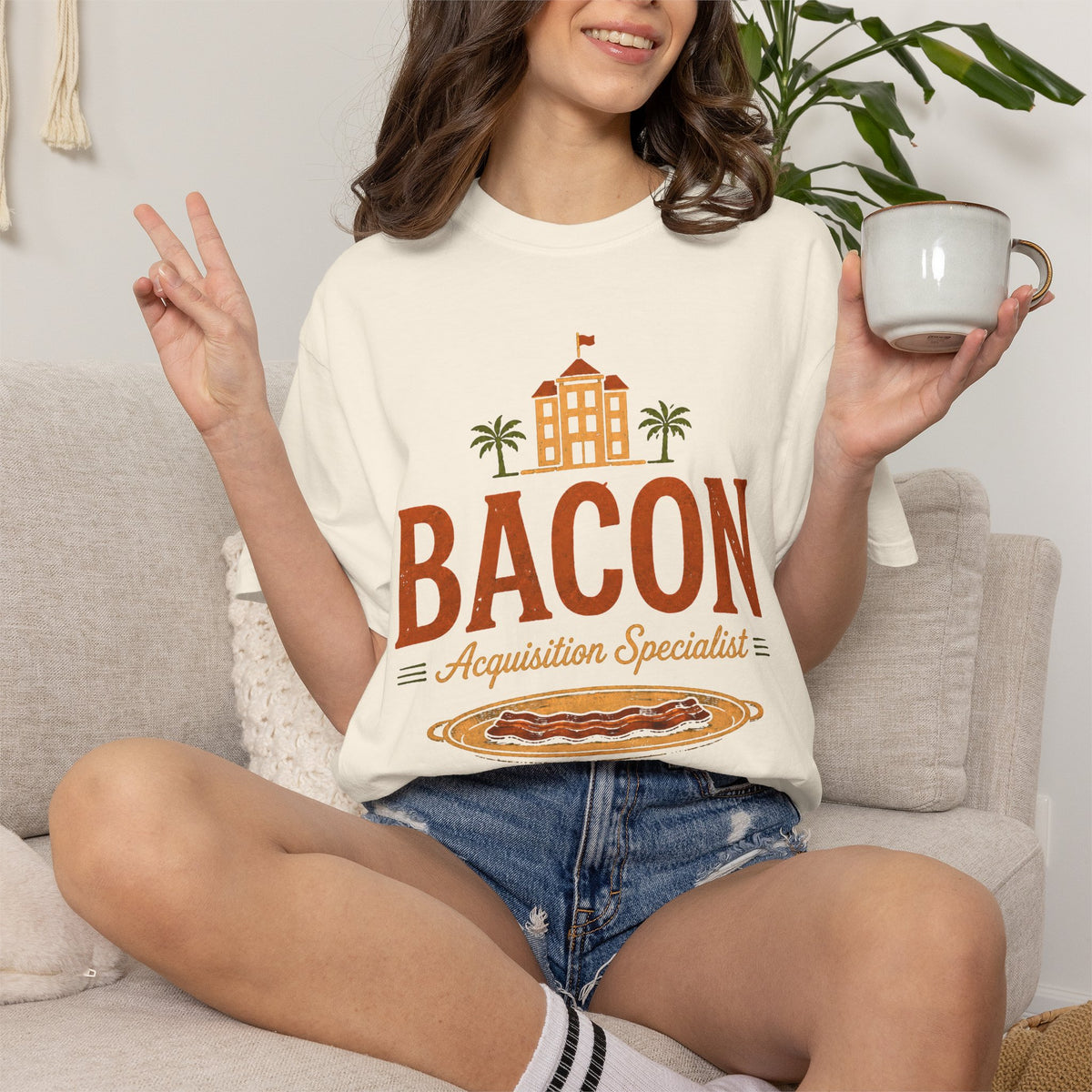 Bacon Acquisition Specialist T-Shirt | Retro Breakfast Graphic