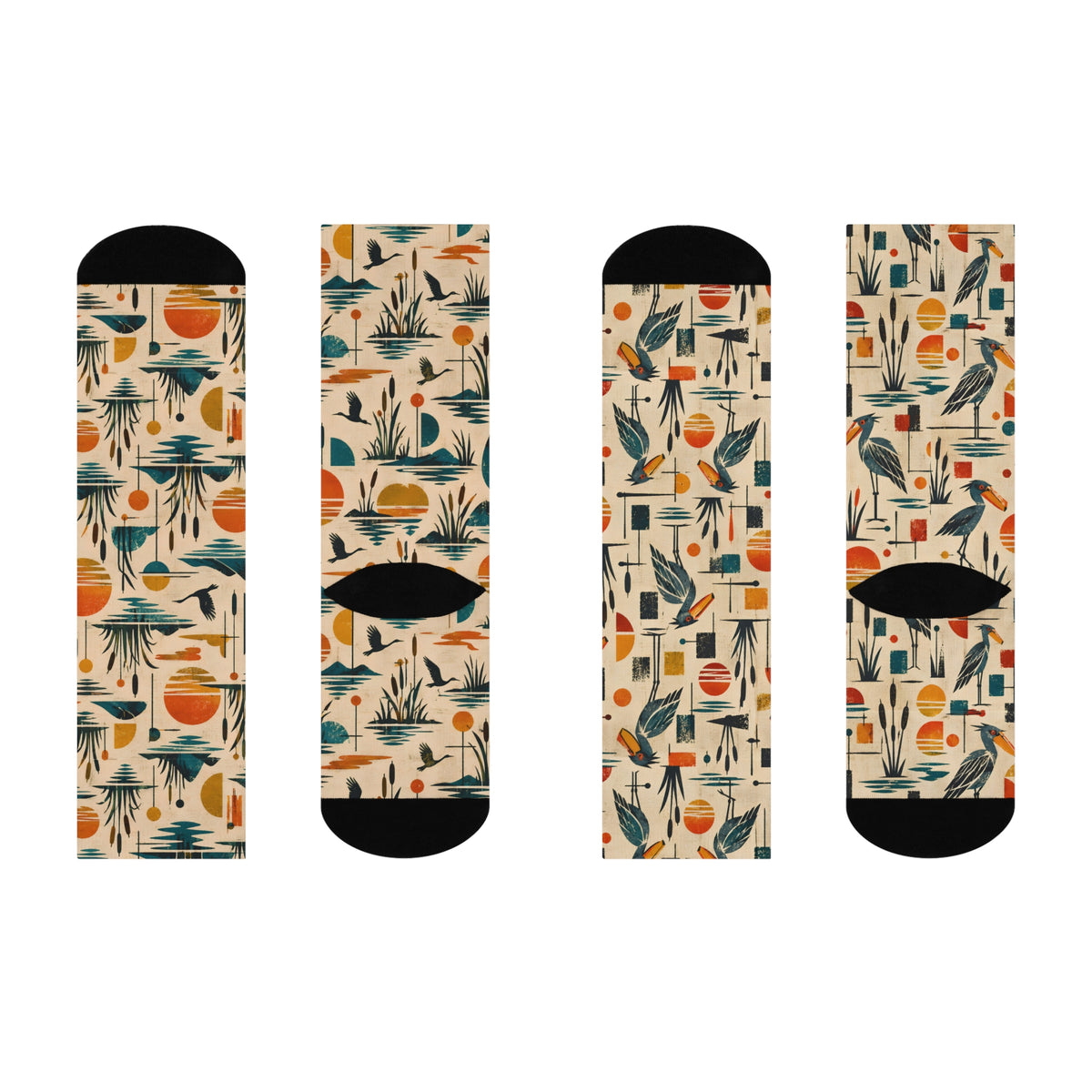 Shoebill Socks, Bird Lover Gift, Birdwatcher Socks, Funny Bird Socks, Wildlife Gift, Birder Accessories, Retro Animal Socks