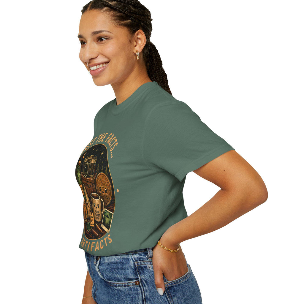 Cryptid Investigator Shirt: Vintage Artifacts Field Notes Design
