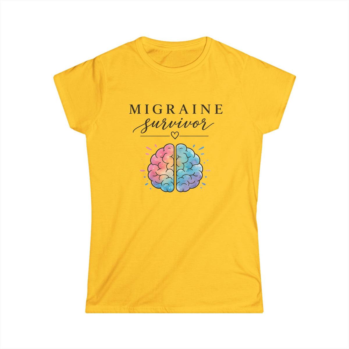 Migraine Survivor Shirt, Chronic Illness Awareness Tee, Spoonie Shirt, Brain Design Tee, Invisible Illness Gift, Migraine Warrior Tee