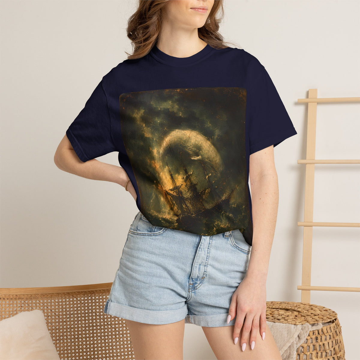 The Spouter-Inn Shirt | Moby-Dick Inspired Maritime Art Tee | Vintage Whale & Whaling Ship Graphic | Literary Ocean Adventure Shirt