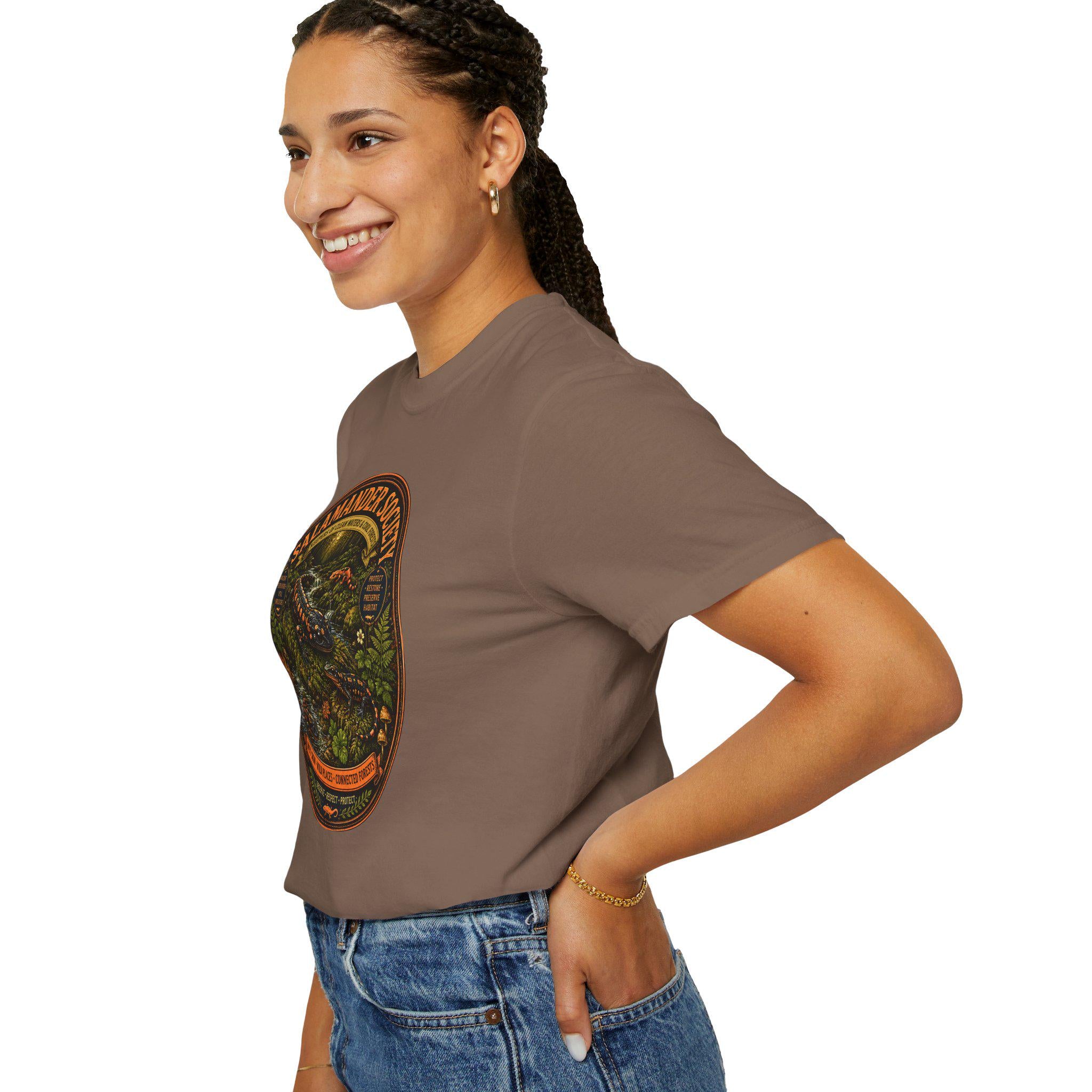 Salamander Society Woodland T-Shirt | Vintage Nature Wildlife Tee