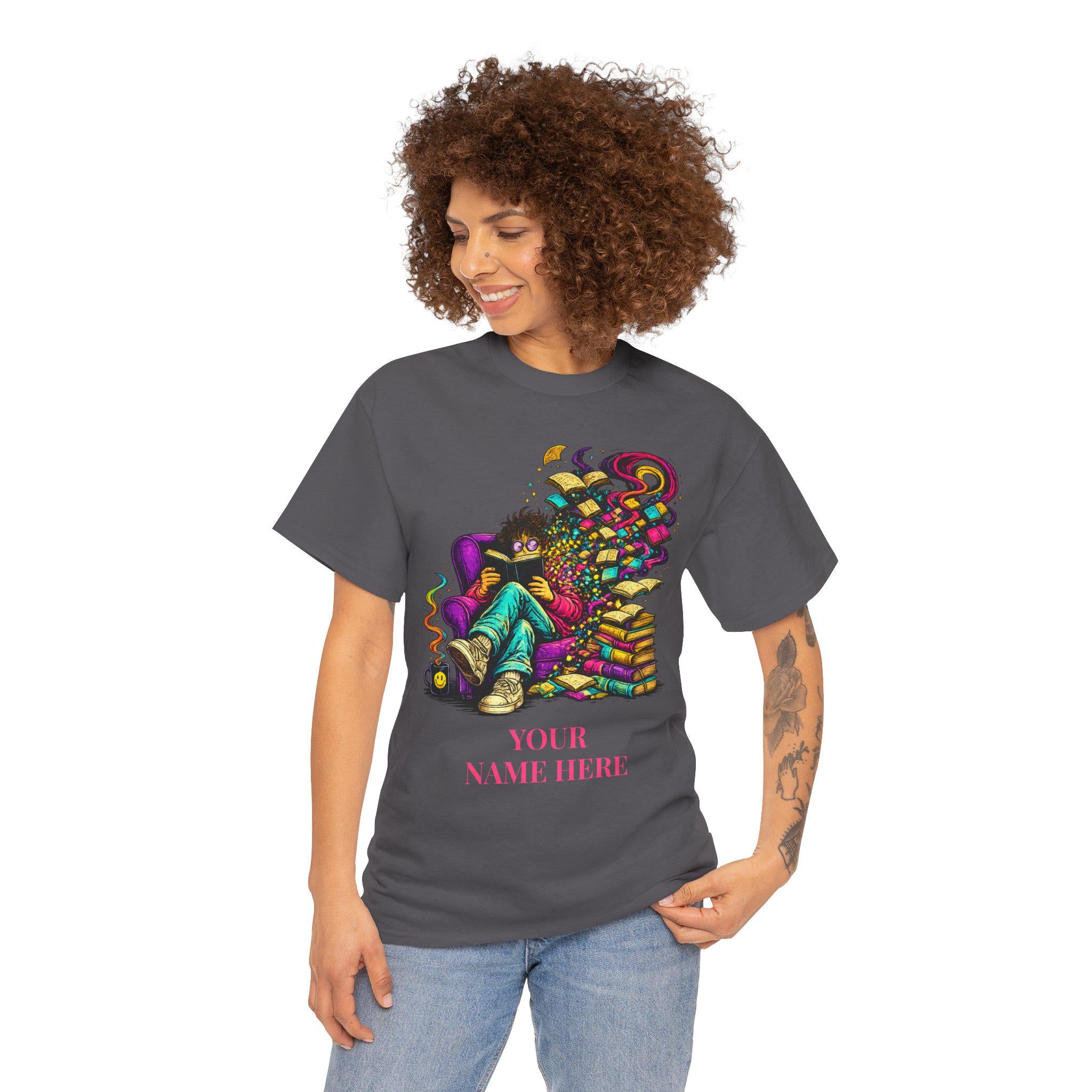 Personalized Book Lover Shirt, Custom Name Reading Tee, Lost in Good Book Style