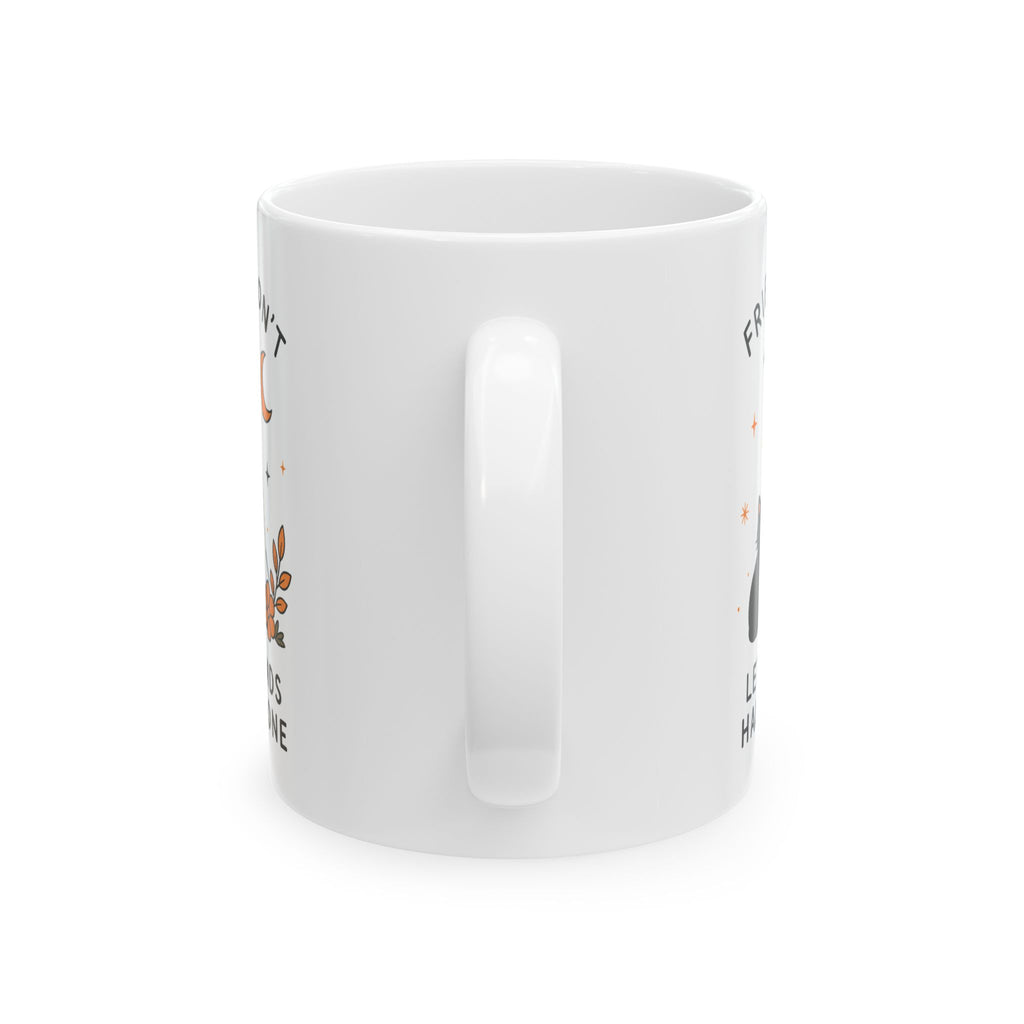 Friendship Ghost and Cat Mug | Ceramic Coffee Cup