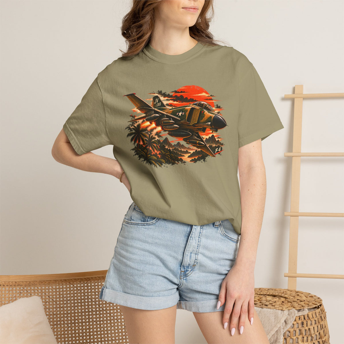 F-4 Phantom II Shirt, Vintage Military Aviation Tee, Vietnam Era Fighter Jet Graphic, Air Force Comfort Colors Gift