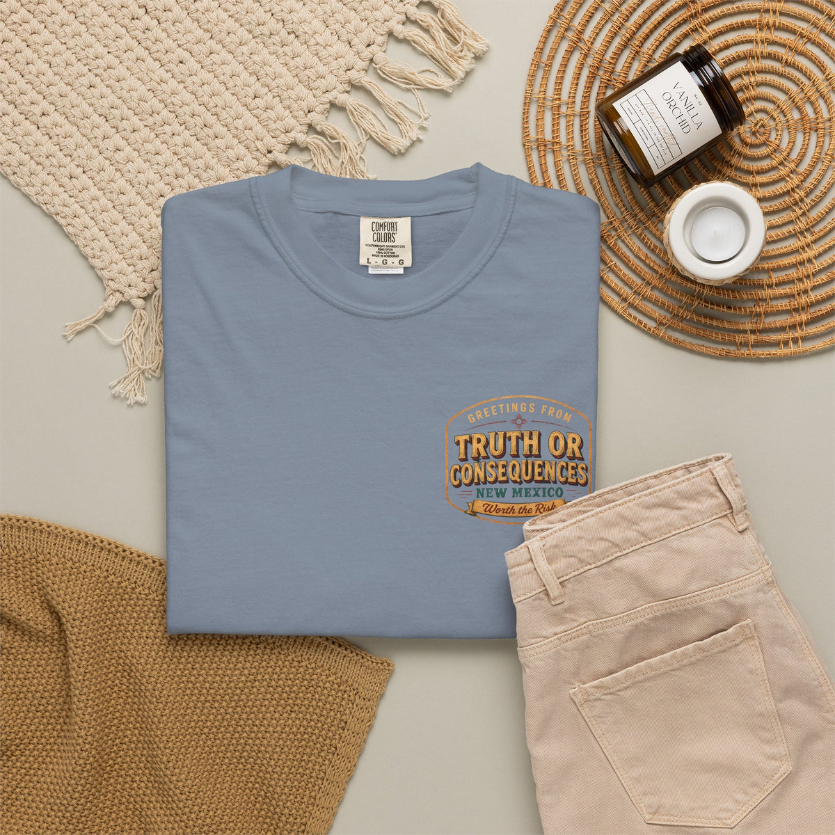 Greetings From Truth or Consequences New Mexico Shirt | Vintage Postcard Tee | Worth the Risk | Funny New Mexico Souvenir