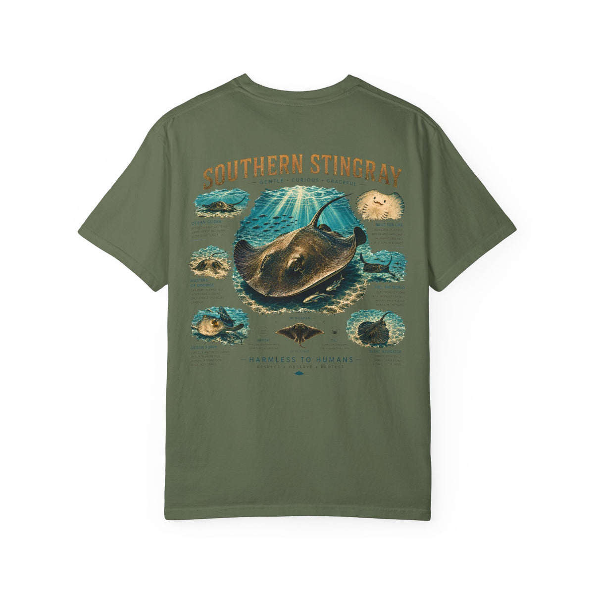 Southern Stingray Shirt | Ocean Puppy Tee | Stingray Lover Gift | Inspired by Cayman Encounters | Marine Life Graphic T-Shirt