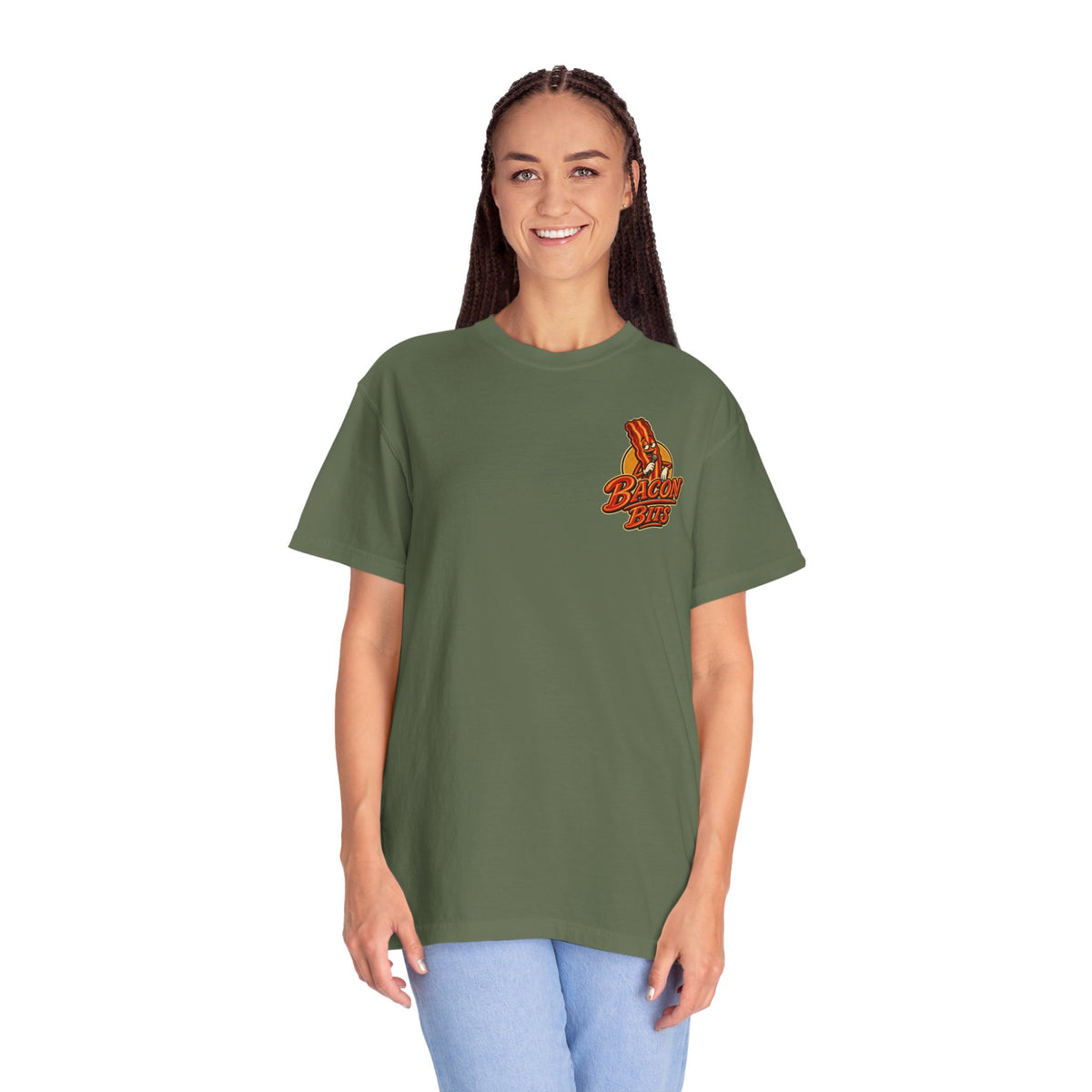 Bacon Bits Funny Bacon Shirt, Stand Up Comedy Graphic Tee, Food Pun T-Shirt, Retro Bacon Joke Shirt