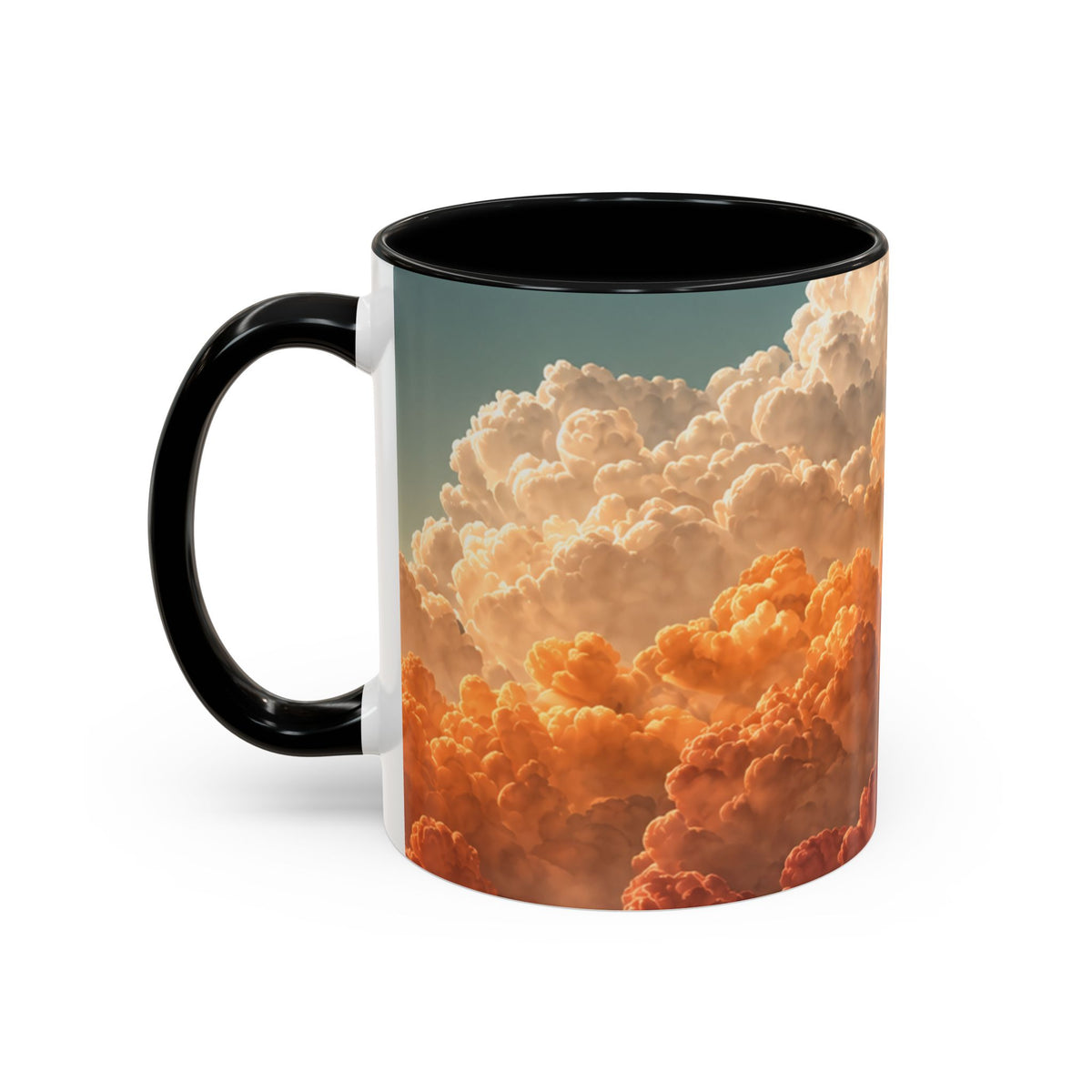 Sunset Clouds Accent Coffee Mug | Cloudscape Ceramic Mug