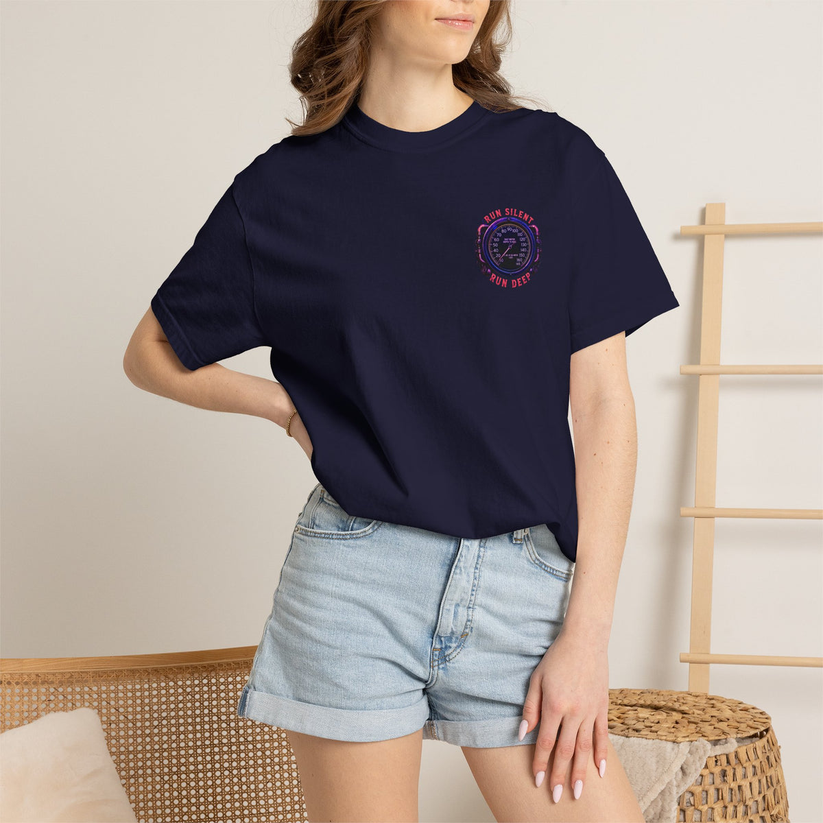 Retro Submarine Engine Dive T-Shirt | Nautical Vintage Dive Artwork