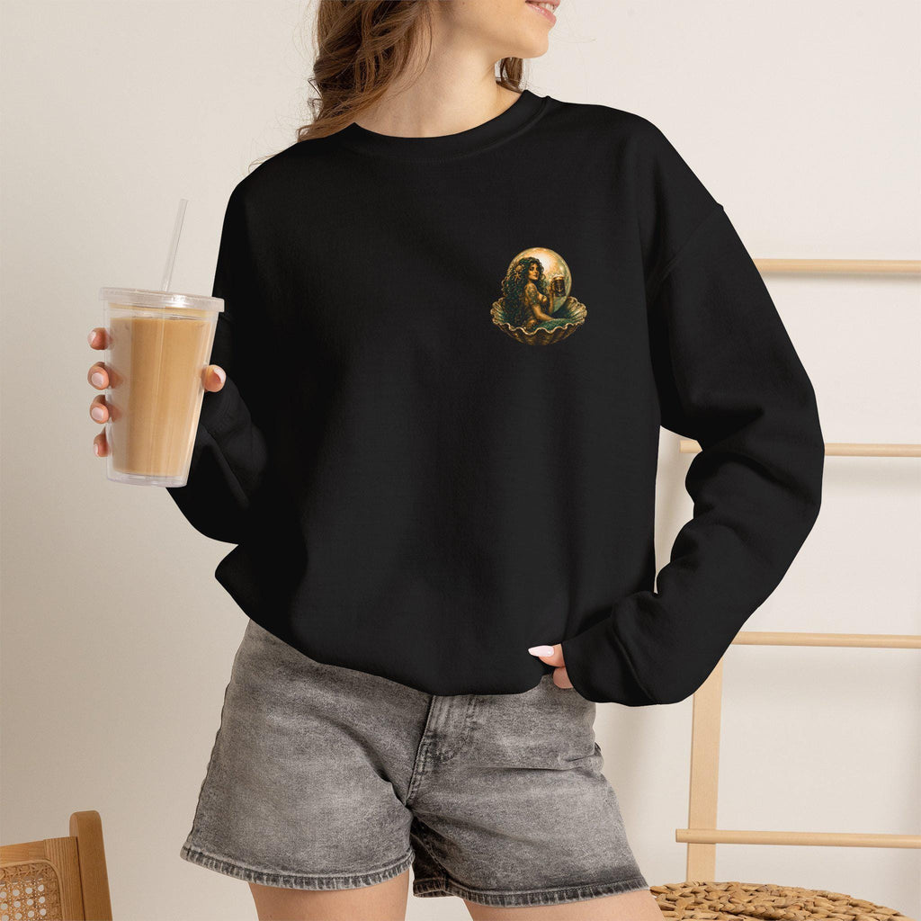 Mermaid Vintage Poster Crewneck Sweatshirt | Murky Pearl