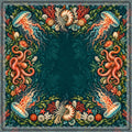 Cabinet of Tides, Ocean Inspired American Mahjong Mat