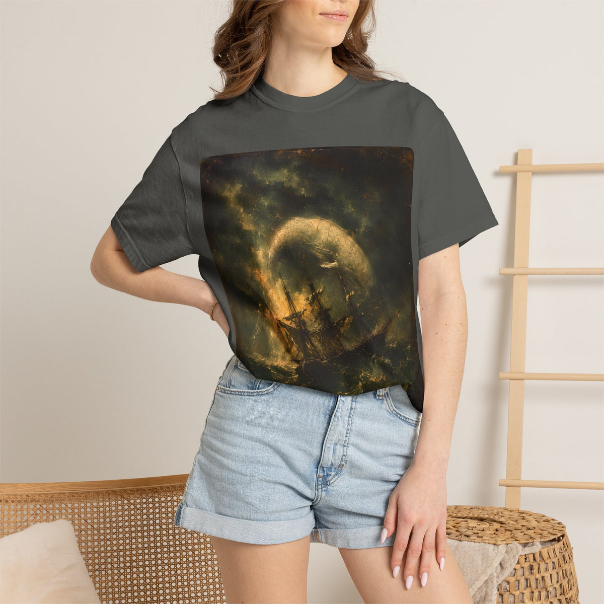 The Spouter-Inn Shirt | Moby-Dick Inspired Maritime Art Tee | Vintage Whale & Whaling Ship Graphic | Literary Ocean Adventure Shirt