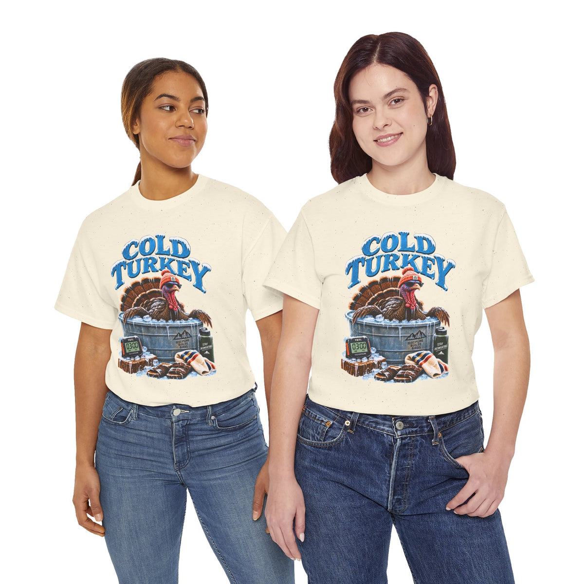 Cold Turkey Shirt, Funny Turkey T-Shirt, Ice Bath Shirt, Cold Plunge Tee, Thanksgiving Humor Gift, Funny Gildan Graphic Tee