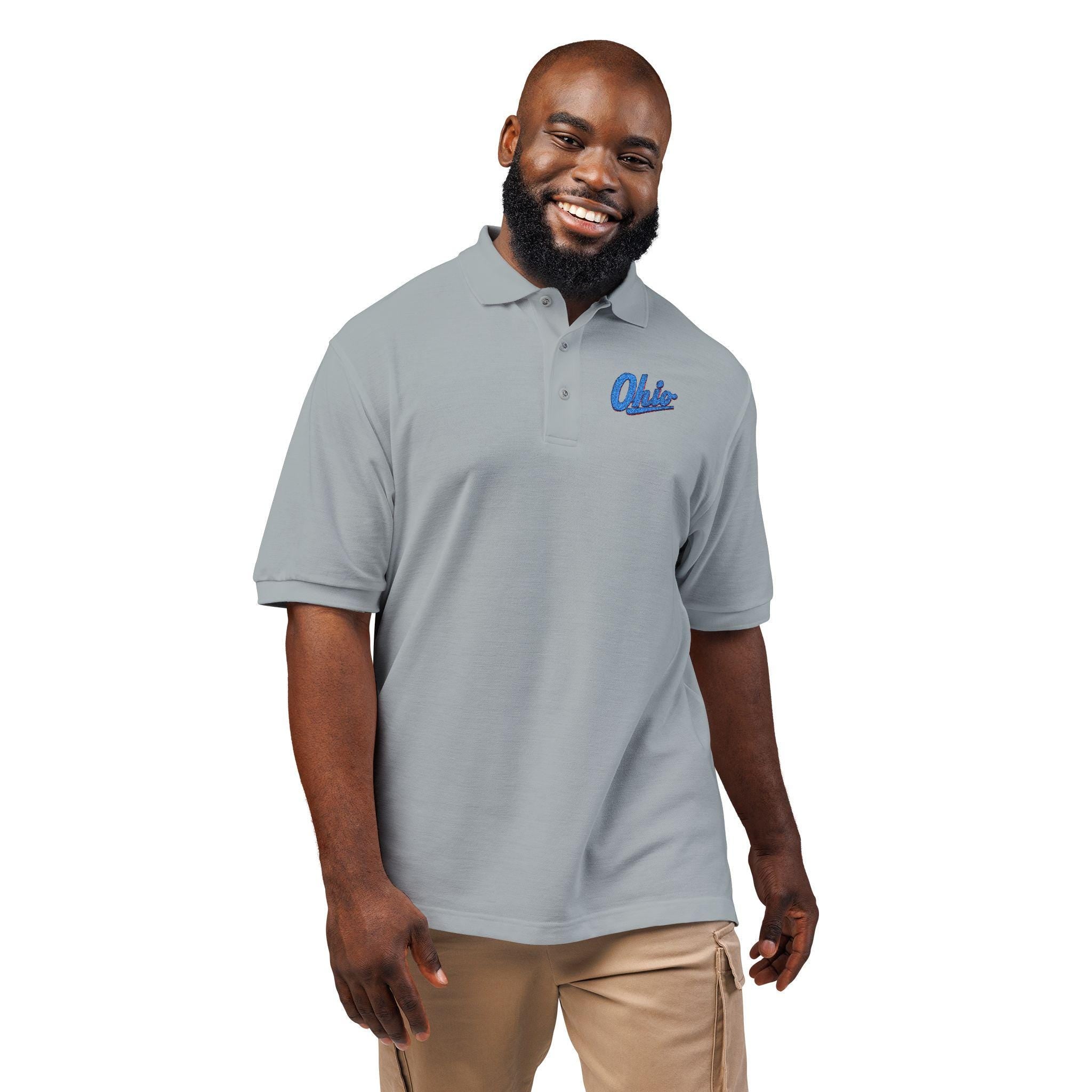 Retro Ohio Script Polo Shirt