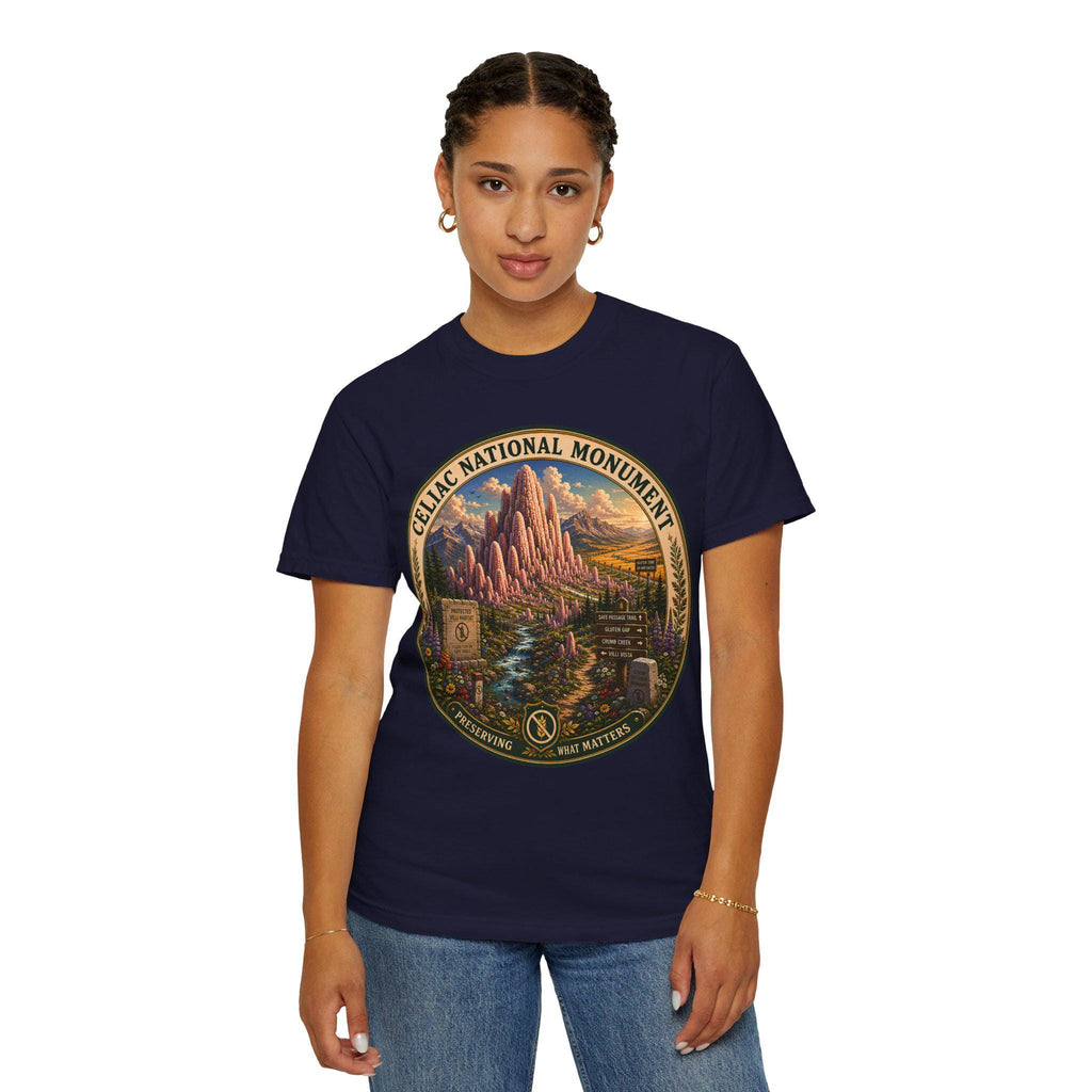 Celiac National Monument Graphic Tee, Gluten-Free Nature Apparel, National Park Style Shirt