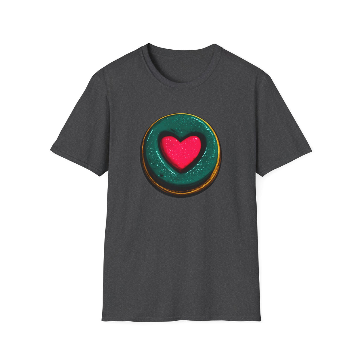 Heart O Shirt, Minimal Heart Graphic Tee, Love Symbol Shirt, Aesthetic Streetwear Tee, Simple Heart Shirt, Colorful Heart Tee