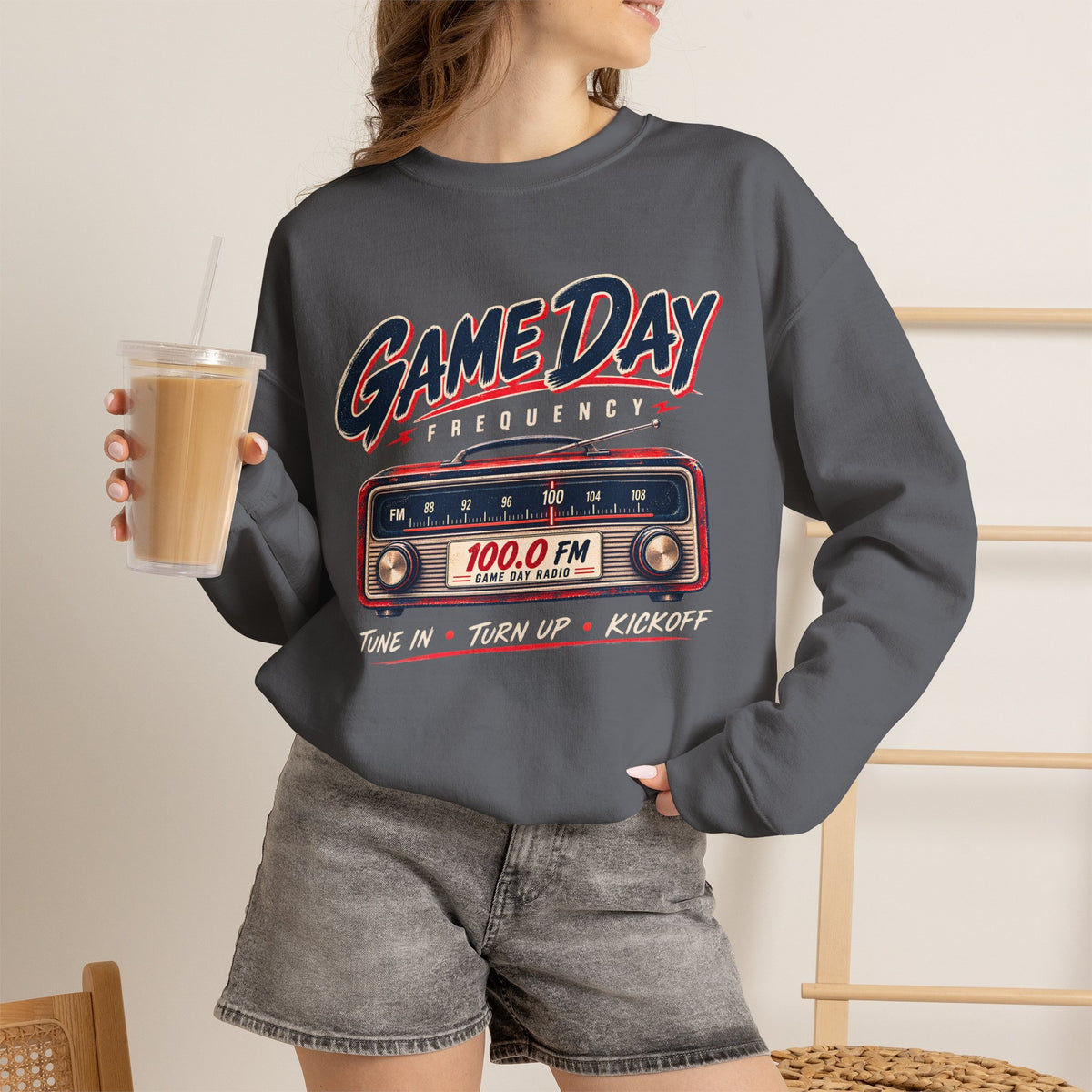 Game Day Sweatshirt, Vintage Football Sweatshirt, Game Day Frequency Shirt, Retro Football Radio Crewneck, Football Season Gift