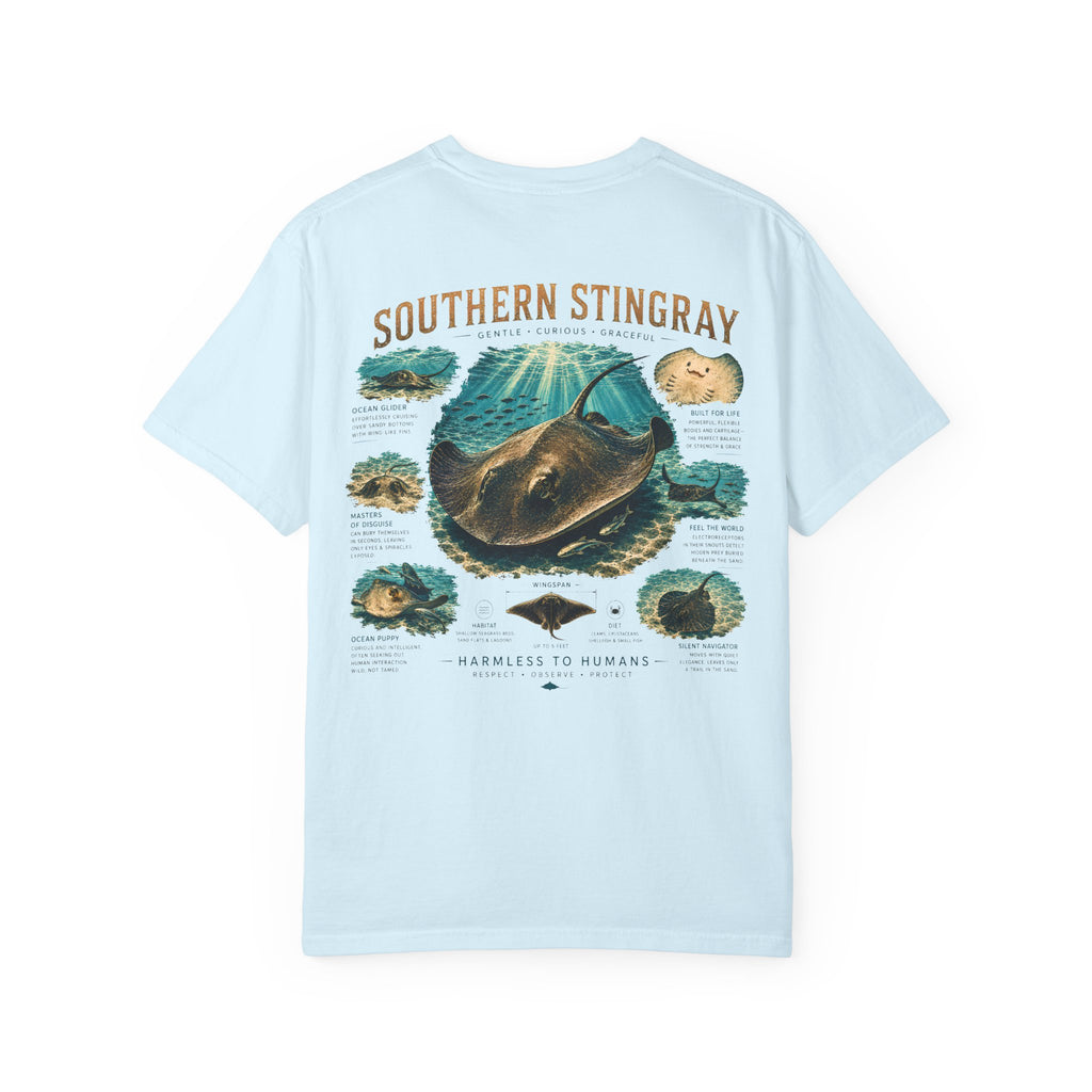 Southern Stingray Shirt | Ocean Puppy Tee | Stingray Lover Gift | Inspired by Cayman Encounters | Marine Life Graphic T-Shirt