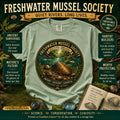 Freshwater Mussel Society Tee, River Conservation, Marine Biology, Comfort Colors Nature Shirt