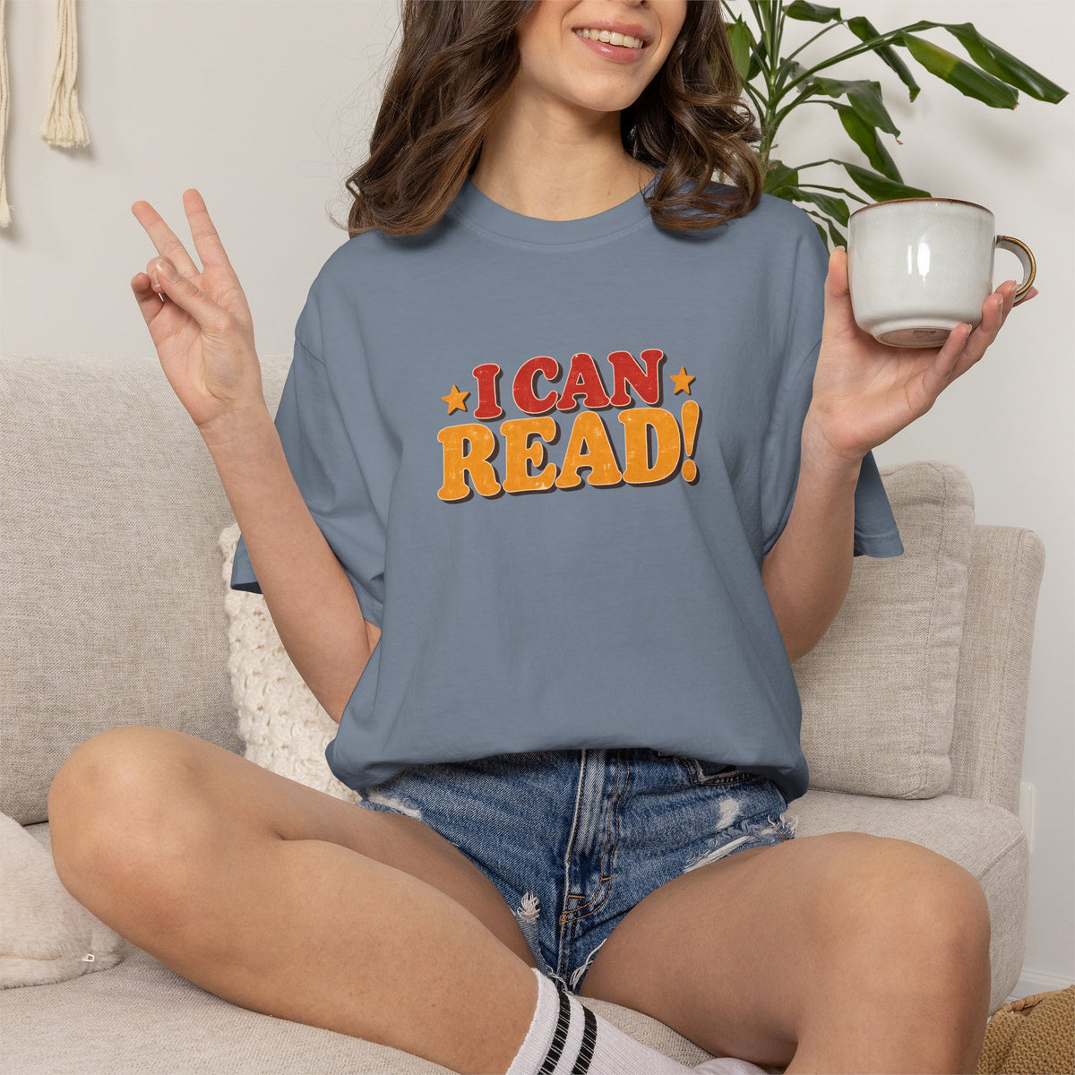 I Can Read Shirt, Funny Retro Reading T-Shirt, Book Lover Gift, Vintage Reader Tee, Librarian Teacher Shirt