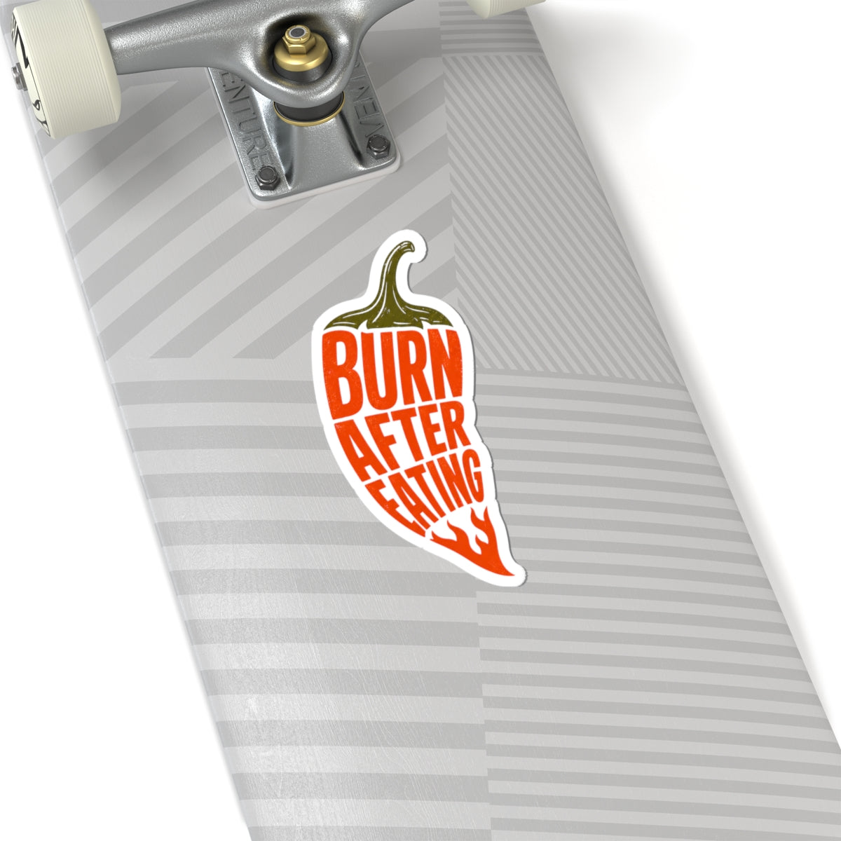 Burn After Eating chili pepper Sticker | spicy food, hot sauce decal
